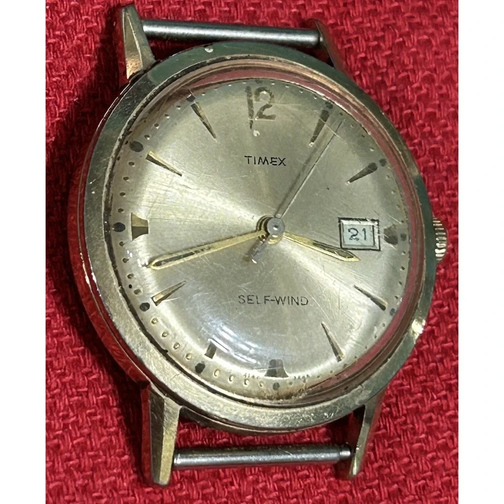 Vintage‎ 1967 Timex Selfwinding Men's Watch NOT WORKING Parts Or Repair AS-IS...